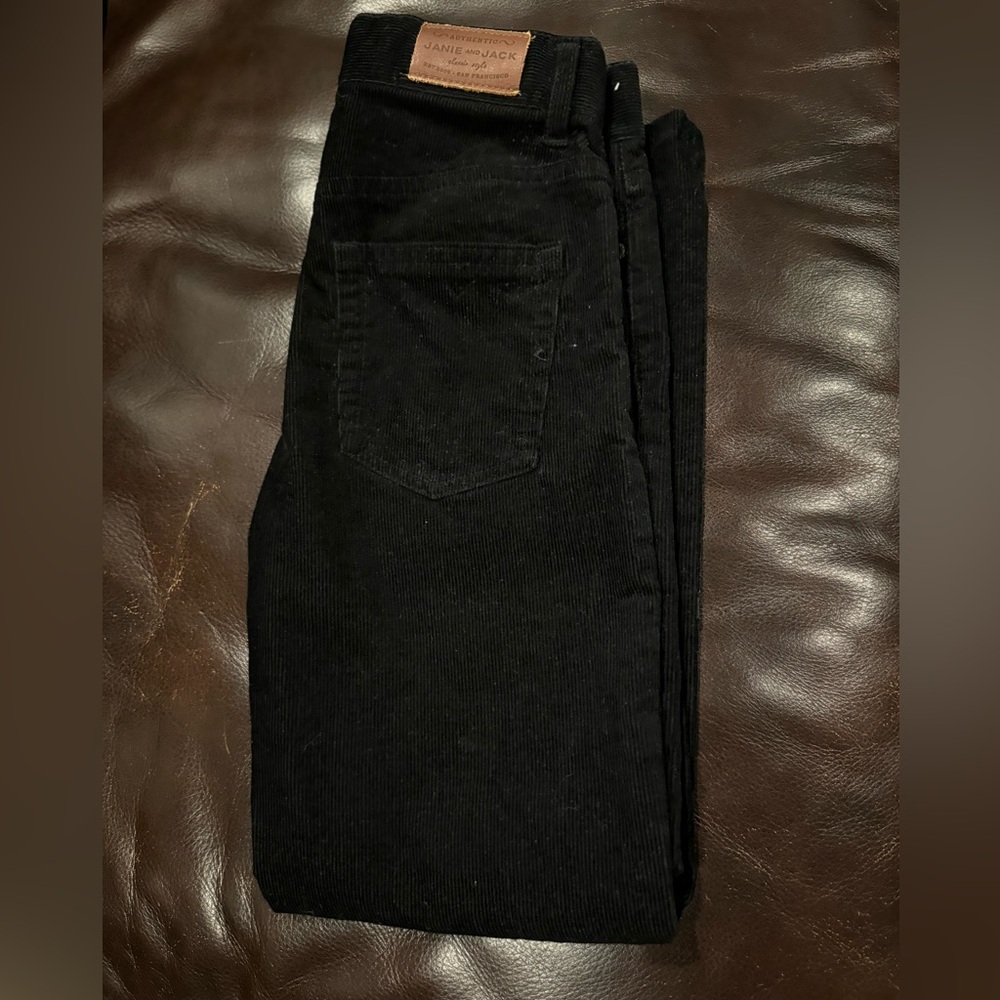 Janie and Jack | Black Corduroy pants | Boys Sz 8